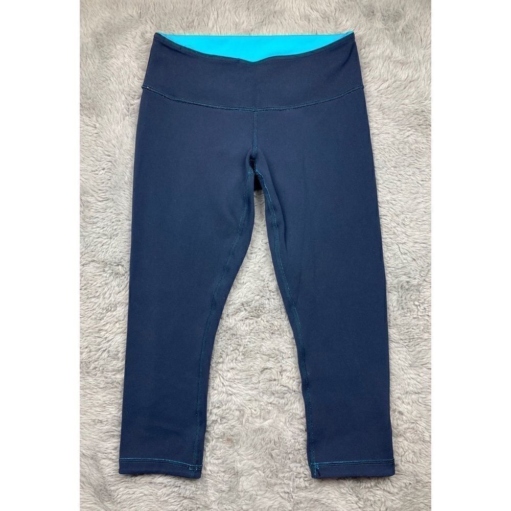 Lululemon wunder under crop reversible leggings